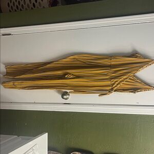 Yellow Striped Jumpsuit